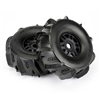 Pro-Line Dumont Paddle SC 2.2/3.0 Pre-Mounted Tires w/Mojave Wheels (Black) (2) w/17mm Hex - PRO10189-10