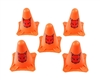 Racing Cone  5 Orange Cones with Redcat Logo for setting up your own drift course or race track - RCR-CONE