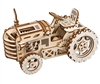 Mechanical Wood Models; Tractor - with wind-up spring