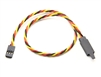 Servo Extensions 18" 450mm Heavy-Duty (Twisted Lead) 22 AWG with Self Lock