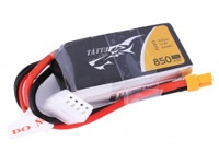 Tattu 850mAh 11.1V 75C 3S1P Lipo Battery Pack with XT60 plug