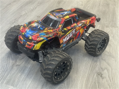 USED Traxxas Hoss 4X4 VXL - Solar Flare 1/10 Scale 4WD Brushless - TRA900764