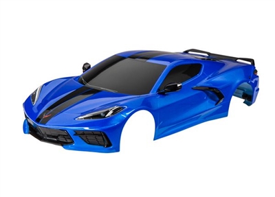 Traxxas Body, Chevrolet Corvette Stingray, complete (blue) TRA9311X