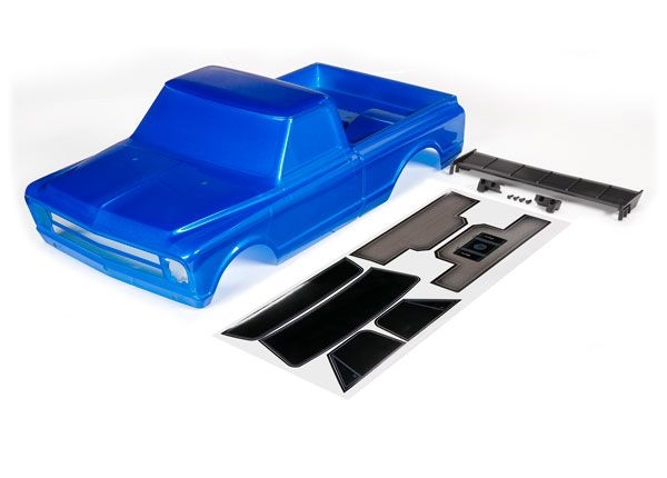 Traxxas Body, Chevrolet C10 (Blue) (includes wing & decals) TRA9411X