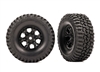 Traxxas Tires & Wheels, Premounted (Black 1.0", BFGoodrich) TRA9774