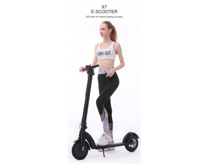 X7 10 Inch E-scooter Off Road Air Wheel Easy Fold-n-Carry Design 350W 25KM/h Electronic Scooter
