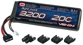 Venom 3S 11.1V 3200 20C Lithium Polymer Battery