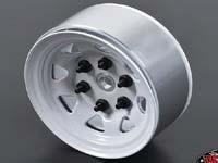 STAMPED STEEL 1.55" STOCK WHITE BEADLOCK WHEELS