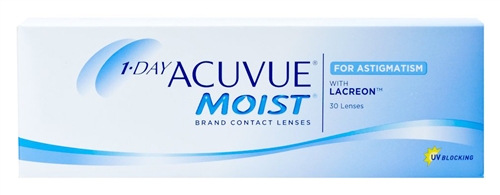 Acuvue Moist Daily disposable contact lenses astimagtism