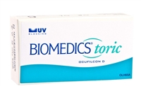 Biomedics Toric contact lenses