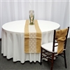 Burlap with lace table runners