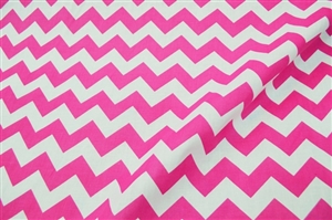 Chevron Printed Poly Cotton Fabric