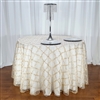 Moroccan Organza Embroidered Overlays 108" Round