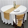 Natural Color Burlap Table Runner