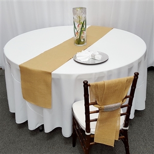 Natural Color Burlap Table Runner