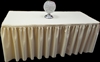 Pleated Fitted Polyester Tablecloth