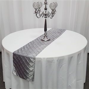 2 Inch Square Pintuck Table Runner