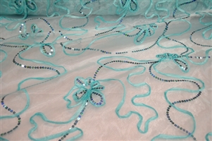 Ribbon Sequin Organza