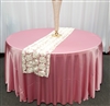 Ivory Lotus Flower Table Runner