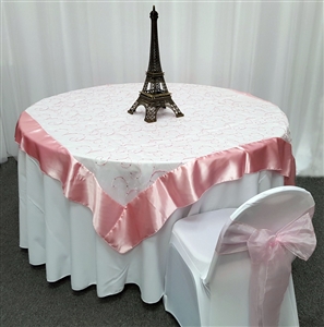 Swirl Sequin Organza Table Overlay