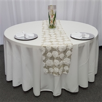 Flower Tulle Mesh Table Runners