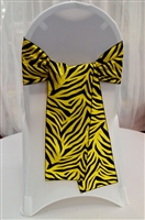 Zebra Taffeta Chair Sashes