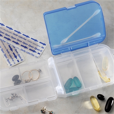 Tri-fold Pill and Storage Travel Case