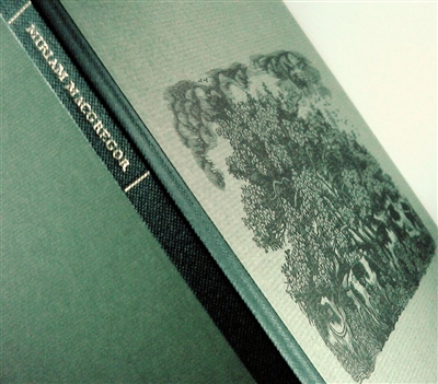 cover of a signed limited edition of thirty-one captivating wood engravings by Miriam Macgregor printed from the block with an autobiographical note in which the artist describes her early fascination with the "ravishingly beautiful" English countryside
