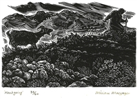 Signed original wood engraving by Miriam Macgregor