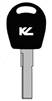 HU66T6 VW KEYLINE TRANSPONDER KEY BLANK