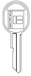 B51 / GM-D GENERAL MOTORS PROLINE KEY BLANK