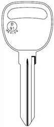 B91 GENERAL MOTORS NICKEL PLATED QUICKBLANKS KEY BLANK