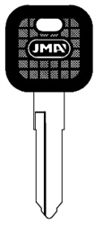 KAW-6D.P KAWASAKI JMA PLASTIC HEAD KEY BLANK