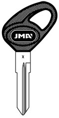 BAJ-1.P BAJAJ JMA PLASTIC HEAD KEY BLANK