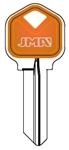 KW1 COLORMATIC ORANGE KWIKSET JMA KEY BLANK