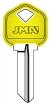 KW1 COLOR PLASTIC YELLOW KWIKSET JMA KEY BLANK