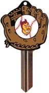 KW10 ARIZONA STATE UNIVERSITY BASEBALL PVC JMA KEY BLANK