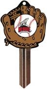 KW10 NORTH CAROLINA STATE UNIVERSITY BASEBALL PVC JMA KEY BLANK