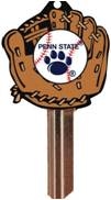 KW10 PENNSYLVANIA STATE UNIVERSITY BASEBALL PVC JMA KEY BLANK