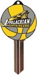 KW10 APPALACHIAN STATE UNIVERSITY BASKETBALL PVC JMA KEY BLANK