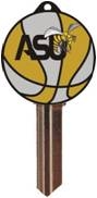 KW10 ALABAMA STATE UNIVERSITY BASKETBALL PVC JMA KEY BLANK