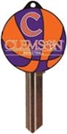 KW10 CLEMSON BASKETBALL PVC JMA KEY BLANK