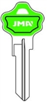 KW10 COLORMATIC GREEN KWIKSET JMA KEY BLANK