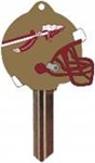 KW10 FLORIDA STATE UNIVERSITY FOOTBALL PVC JMA KEY BLANK