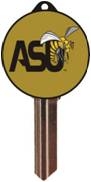 KW10 ALABAMA STATE UNIVERSITY LOGO PVC JMA KEY BLANK