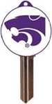 KW10 KANSAS STATE UNIVERSITY LOGO PVC JMA KEY BLANK