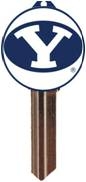 KW10 BRIGHAM YOUNG UNIVERSITY LOGO PVC JMA KEY BLANK