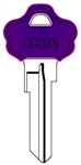 KW10 COLOR PLASTIC PURPLE KWIKSET JMA KEY BLANK