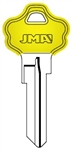 KW10 COLOR PLASTIC YELLOW KWIKSET JMA KEY BLANK