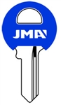 M1 COLOR PLASTIC BLUE MASTER LOCK JMA KEY BLANK